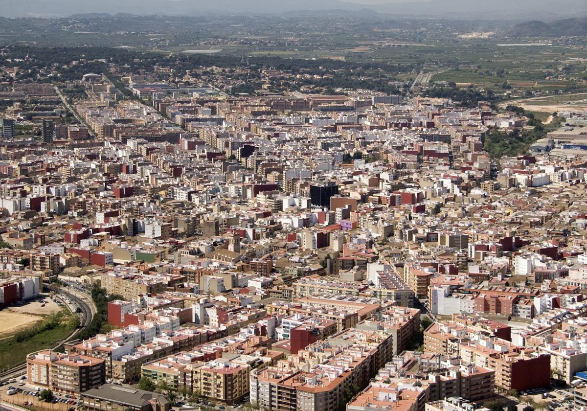 Vista aérea del municipio.