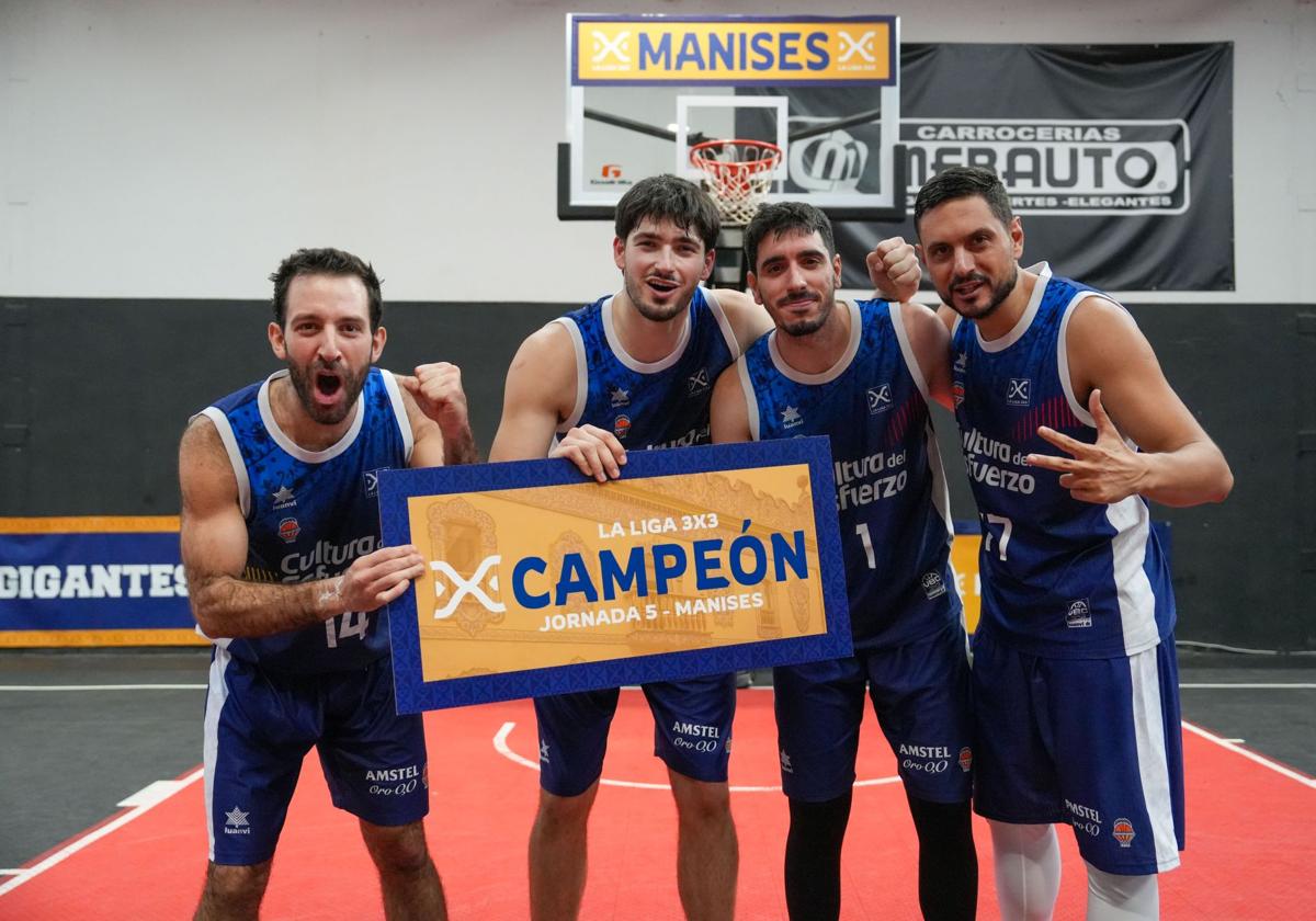 Los jugadores del Valencia Basket 3x3.