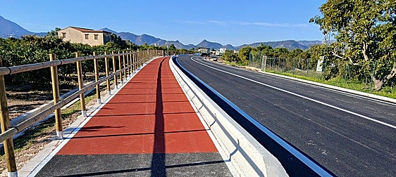 Almoines y Bellreguard, conectadas por un nuevo carril ciclopeatonal