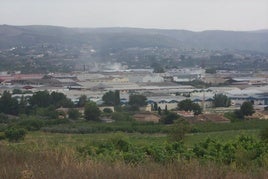 Vista general de uno de los polígonos de Ontinyent.