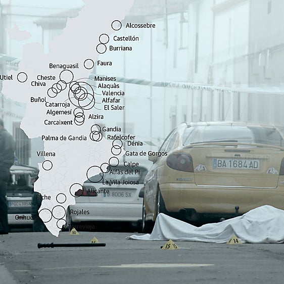 El año con más crímenes en dos décadas en la Comunitat