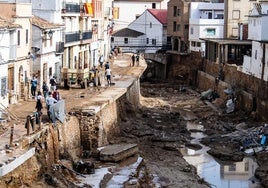 Zona de Chiva afectada por la dana.