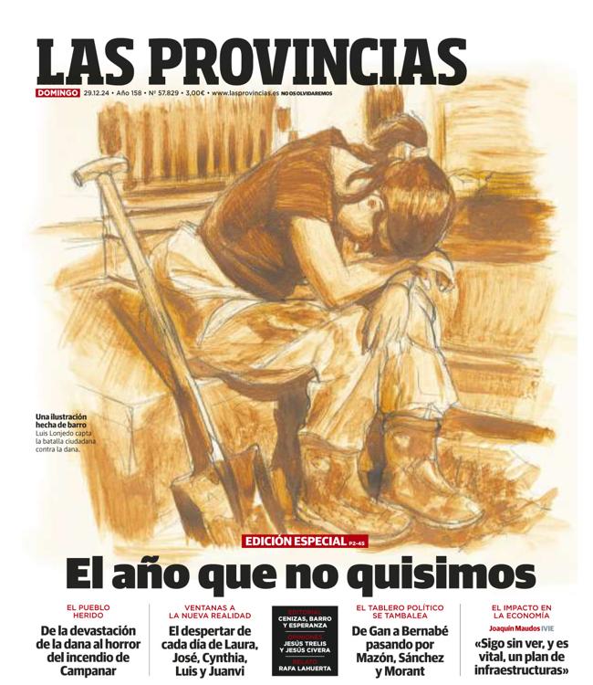 Portada de LAS PROVINCIAS del domingo 29 de diciembre de 2024.