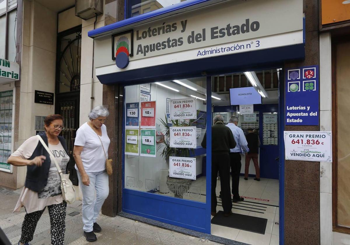 Una de las administraciones de Loterías y Apuestas del Estado.