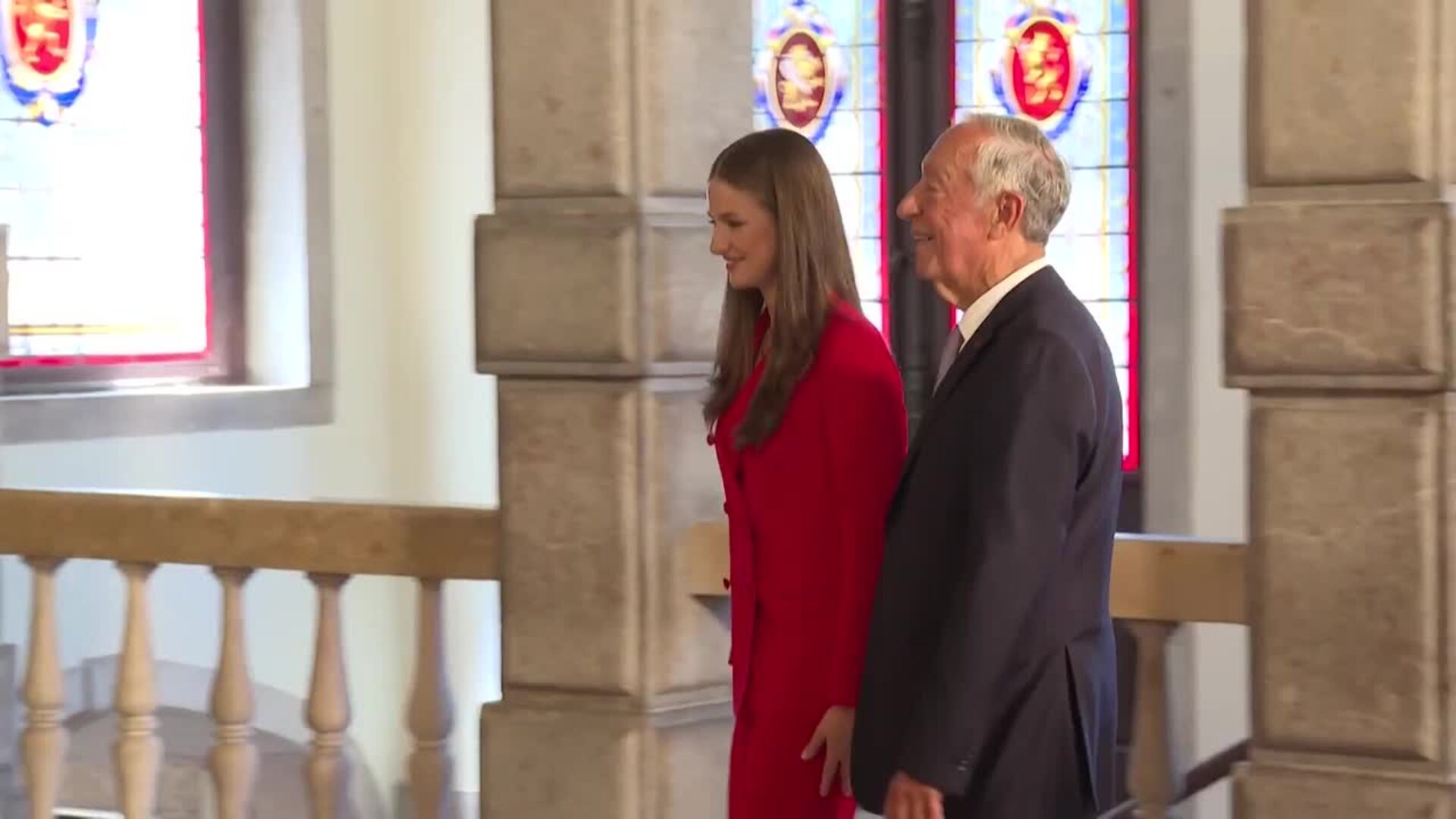 La princesa Leonor, recibida como una auténtica reina en viaje a Lisboa