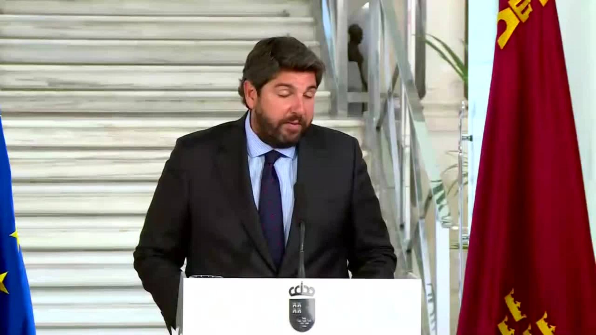 López Miras reorganiza su Gobierno con Marisa López y Jorge García como nuevos consejeros