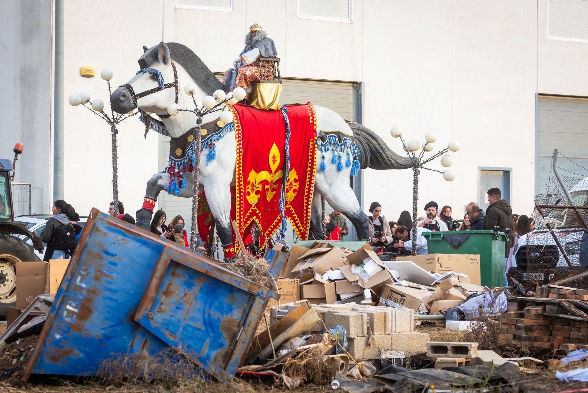 La Cabalgata solidaria en los pueblos de la dana