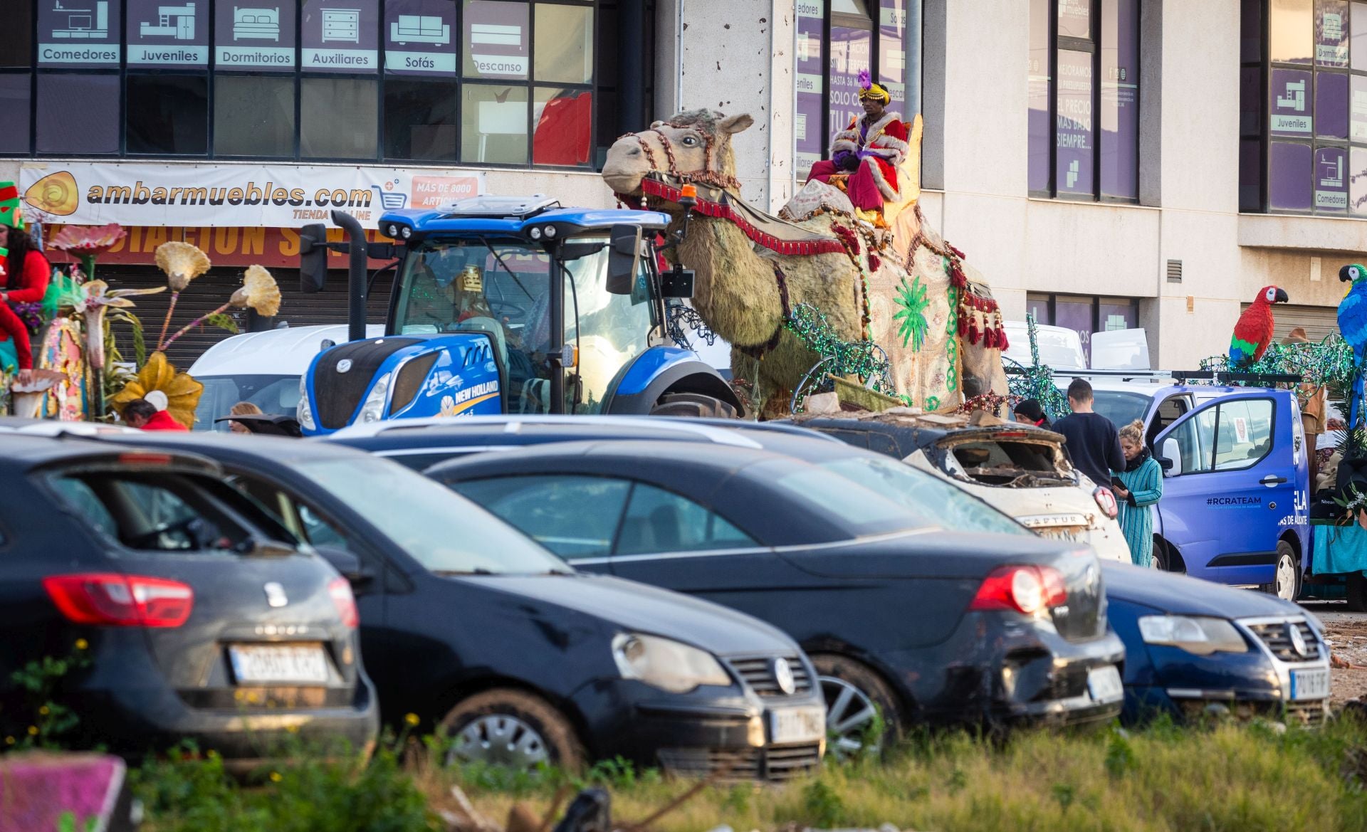 La Cabalgata solidaria en los pueblos de la dana