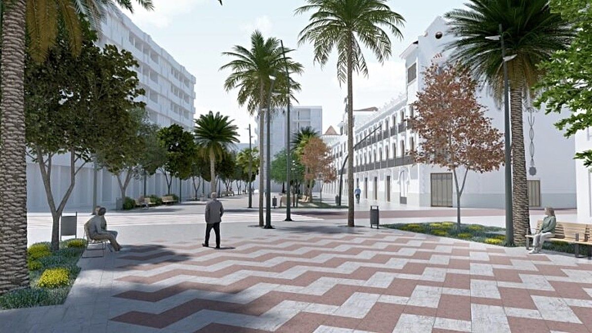 El diseño proyectado para la plaza de la Concepció.