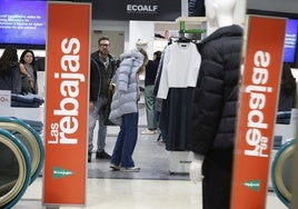 Rebajas en El Corte Inglés.