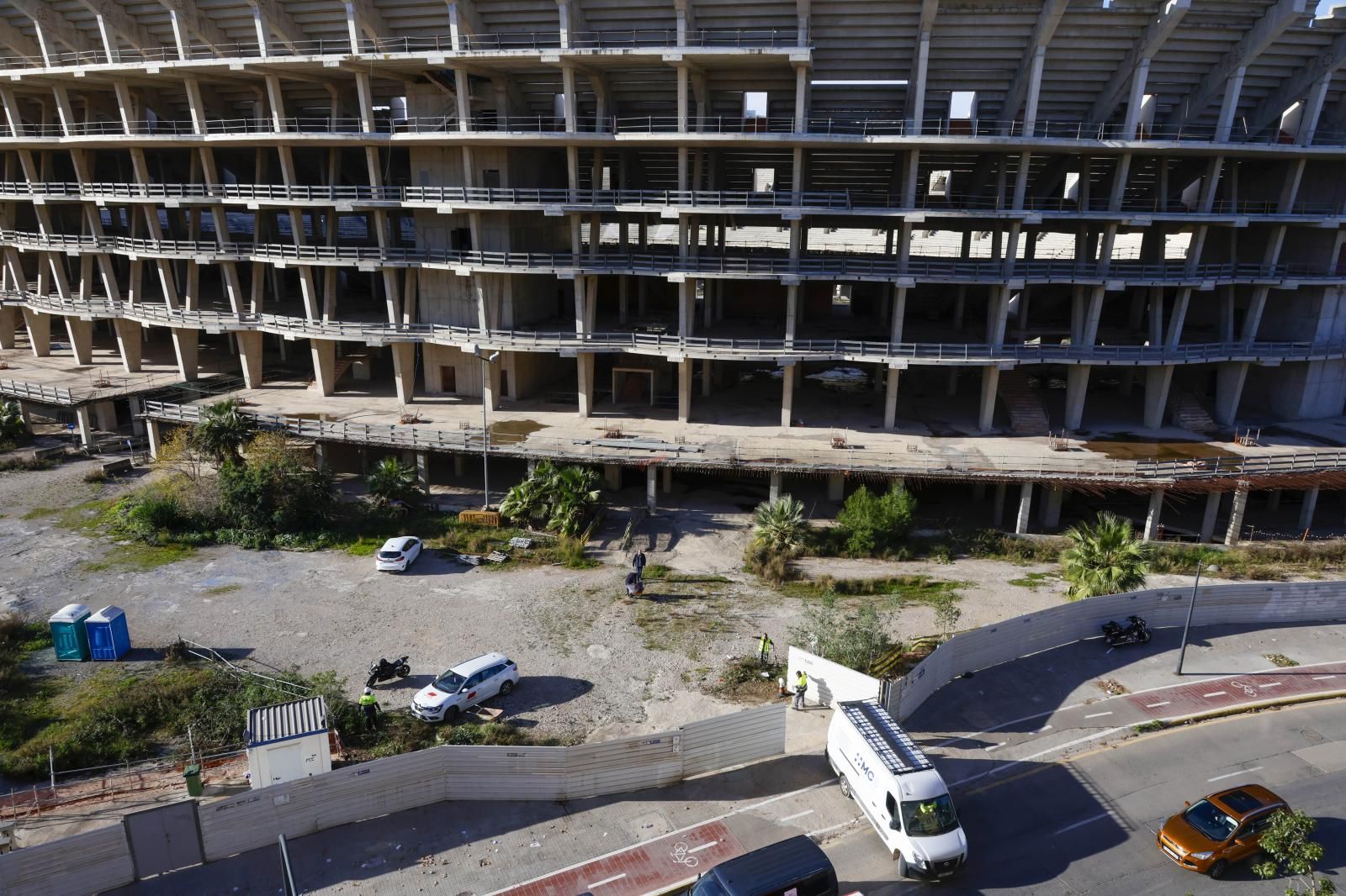 FOTOS | Vuelven las obras al nuevo Mestalla