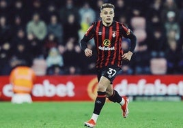 Max Aarons, con el Bournemouth esta temporada.