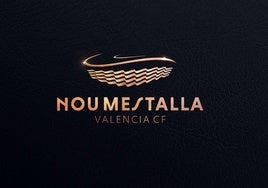 El logotipo del nuevo Mestalla, inspirado en el Mediterráneo