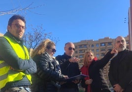 La delegada del Gobierno en la Comunitat Valenciana, Pilar Bernabé, en su visita a las obras este martes.