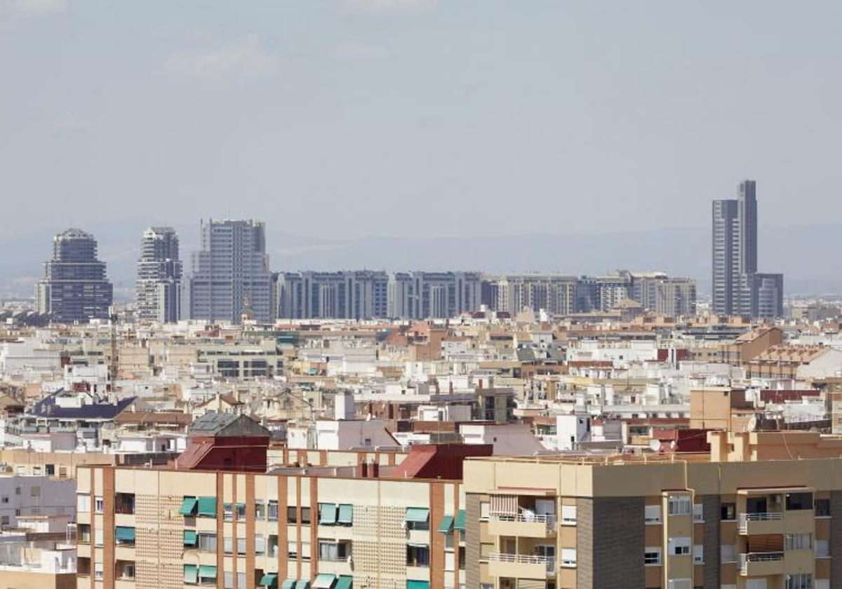 Vista de la ciudad de Valencia.