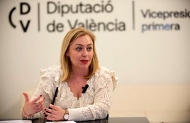 La portavoz de Ens Uneix en la Diputación, Natàlia Enguix.