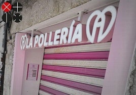 Fachada de La Pollería, que ha cerrado sus puertas en Valencia.