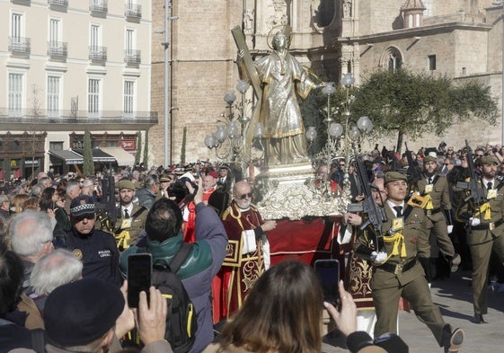 Un momento de la procesión de san Vicente Mártir.