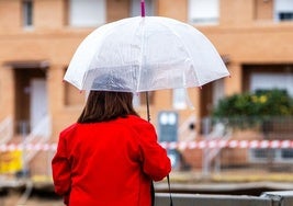 Día de lluvias en Valencia.