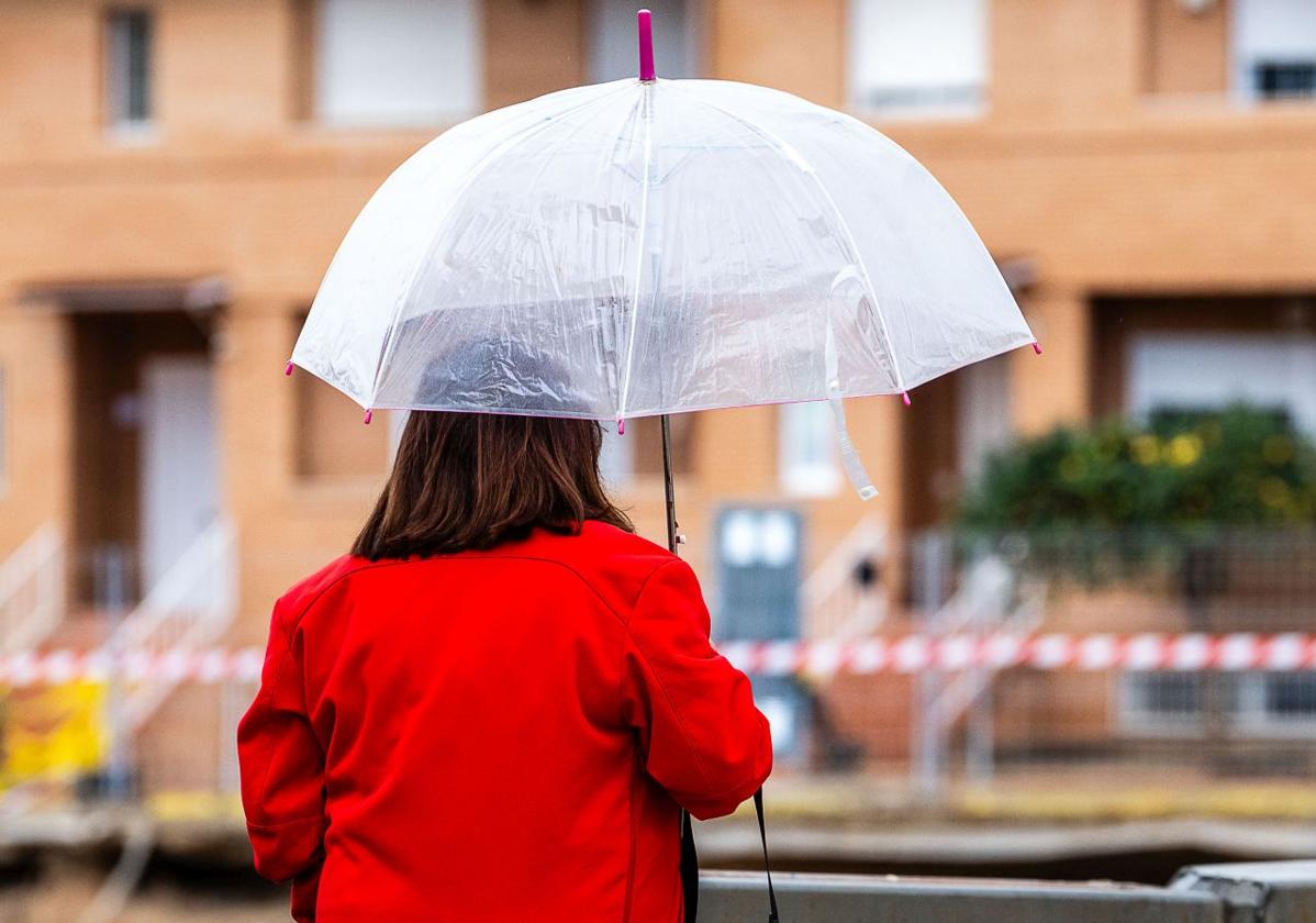 Día de lluvias en Valencia.