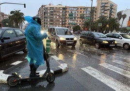 Día de lluvia en Valencia.