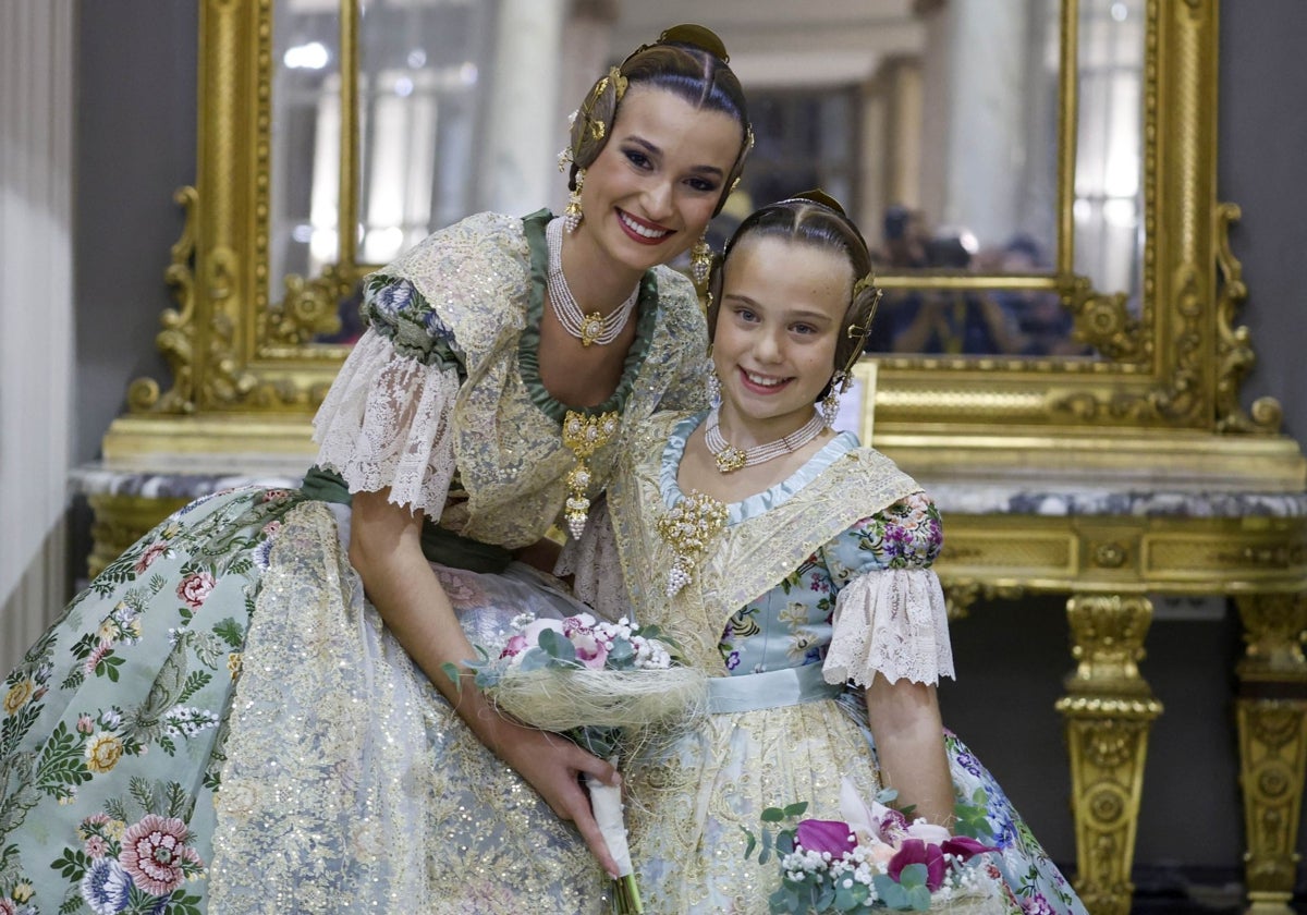 La falleras mayores de Valencia 2025, Berta Peiró y Lucía García.