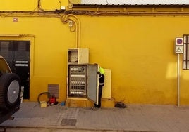 Reparación de un cuadro eléctrico.