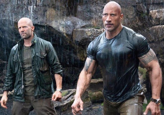 Jason Statham y Dwayne Johnson.