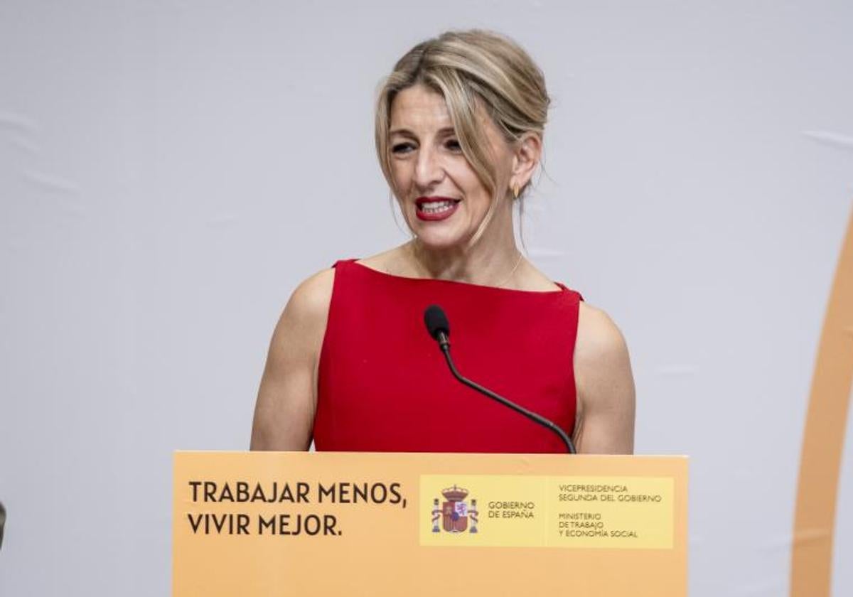 Yolanda Díaz, ministra de Trabajo.