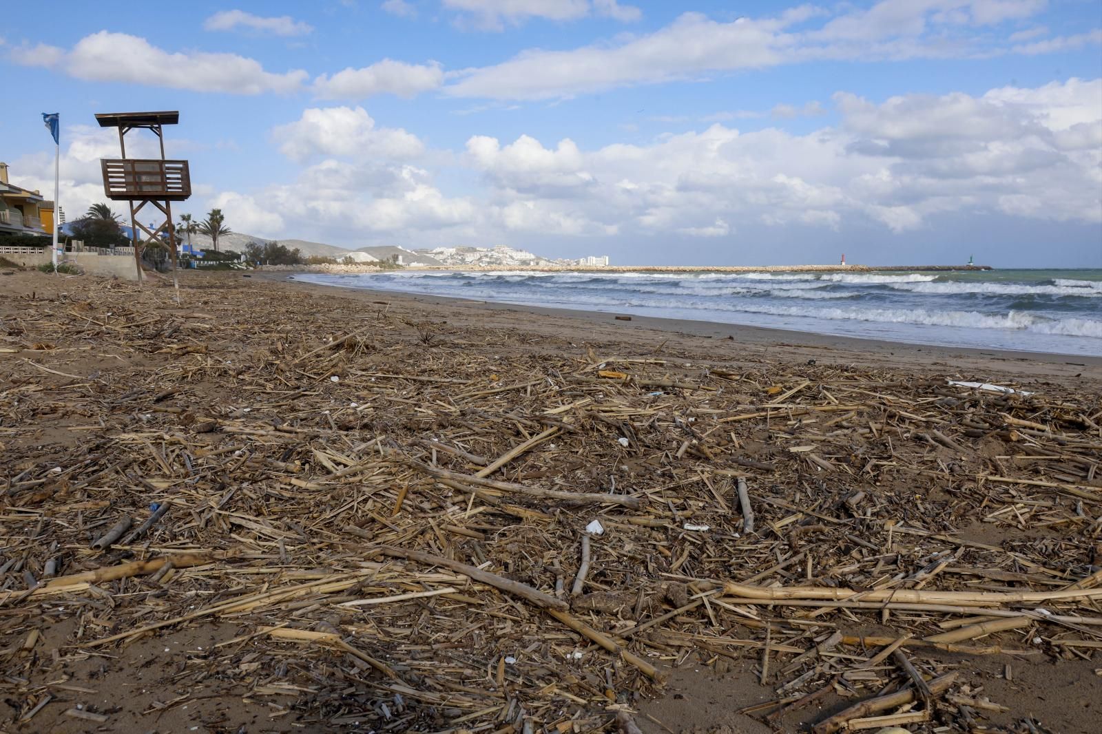 FOTOS | Los efectos de la dana en las playas valencianas