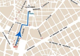 Recorrido de la cabalgata por el Año Nuevo Chino.