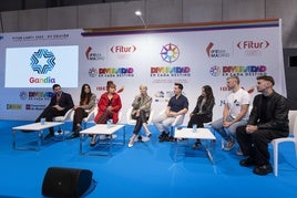 La presentación del Gandia Pride en la feria Fitur.