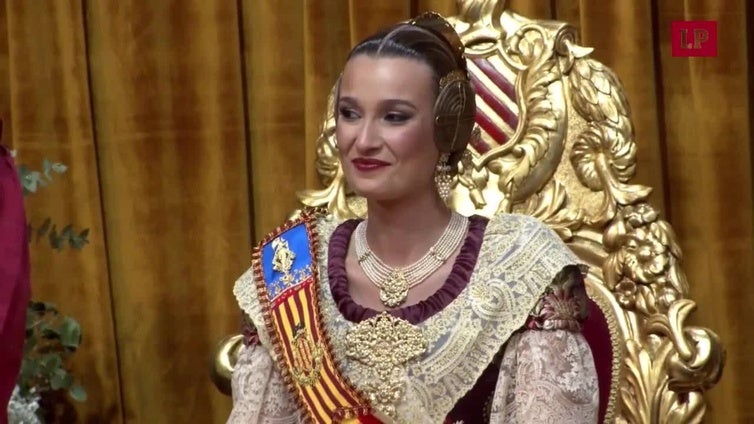 Exaltación de la fallera mayor de Valencia 2025