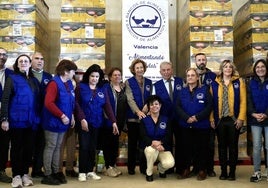 Doña Sofía visita el Banco de Alimentos de Valencia