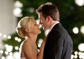 Anna Faris y Chris Evans.