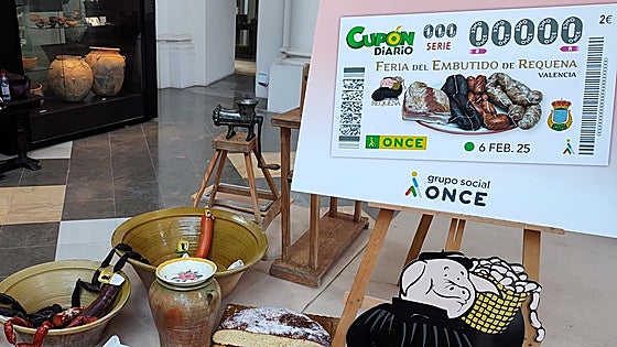 El Embutido de Calidad y Artesano de Requena protagonista en el cupón de la ONCE