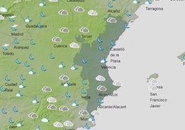 Aemet señala las zonas de la Comunitat Valenciana donde lloverá este viernes y el fin de semana