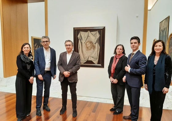 Imagen del pasado miércoles durante la presentación de la obra 'Santa faz', de Zurbarán, adquirida por el Ministerio de Cultura para el Bellas Artes de Valencia.