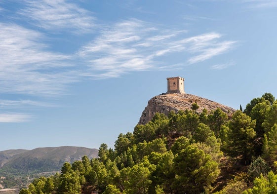 Torre que persiste en el Cerro de Sant Cristóbal.