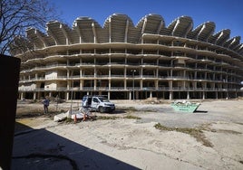 Así están actualmente las obras del nuevo Mestalla