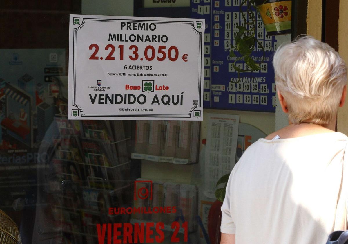 Una administración que entregó un premio millonario con La Bonoloto, imagen de archivo.