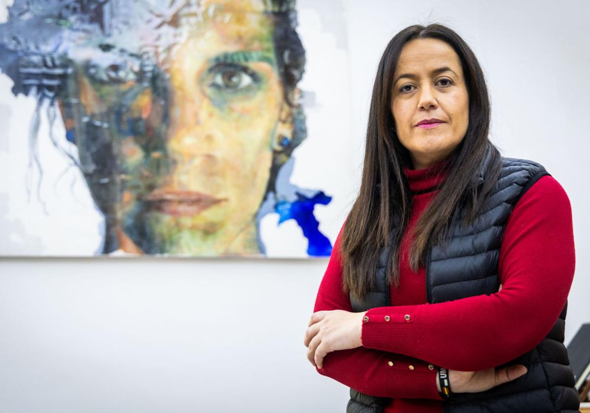 Lorena Silvent, en la alcaldía de Catarroja, antes de la entrevista.