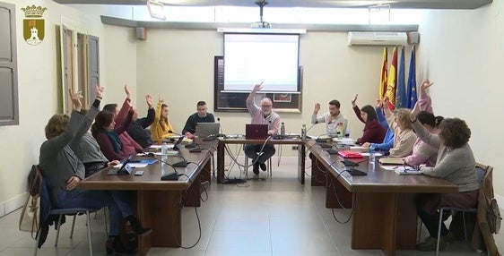 El momento de la votación en el pleno.