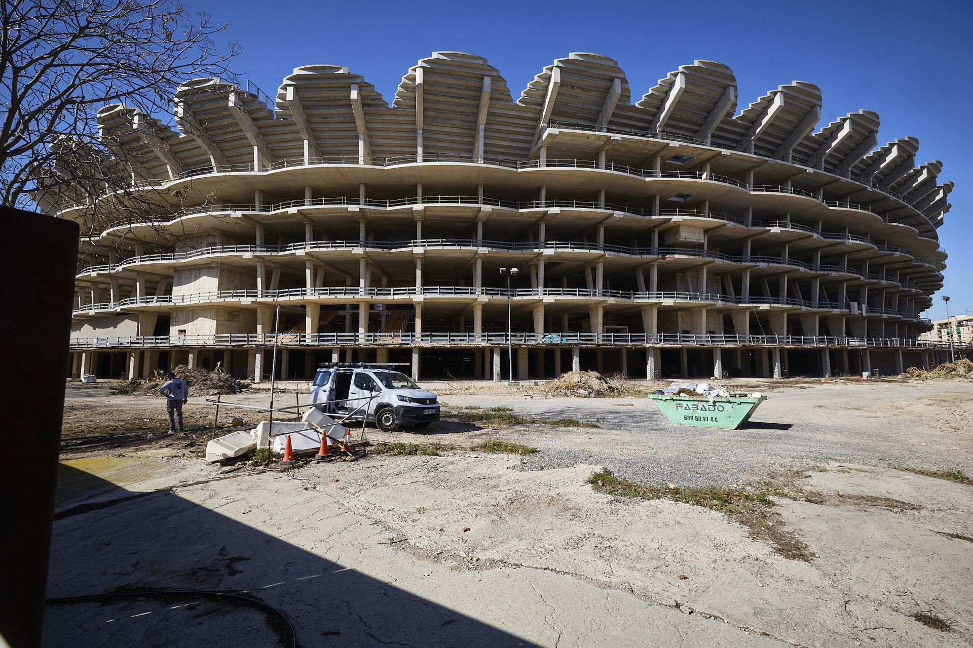 Así están actualmente las obras del nuevo Mestalla