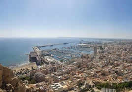 Panorámica de la ciudad de Alicante.