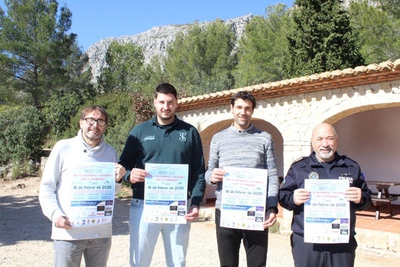 Los participantes en la presentación de la decimoquinta edición del Gegant de Pedra.