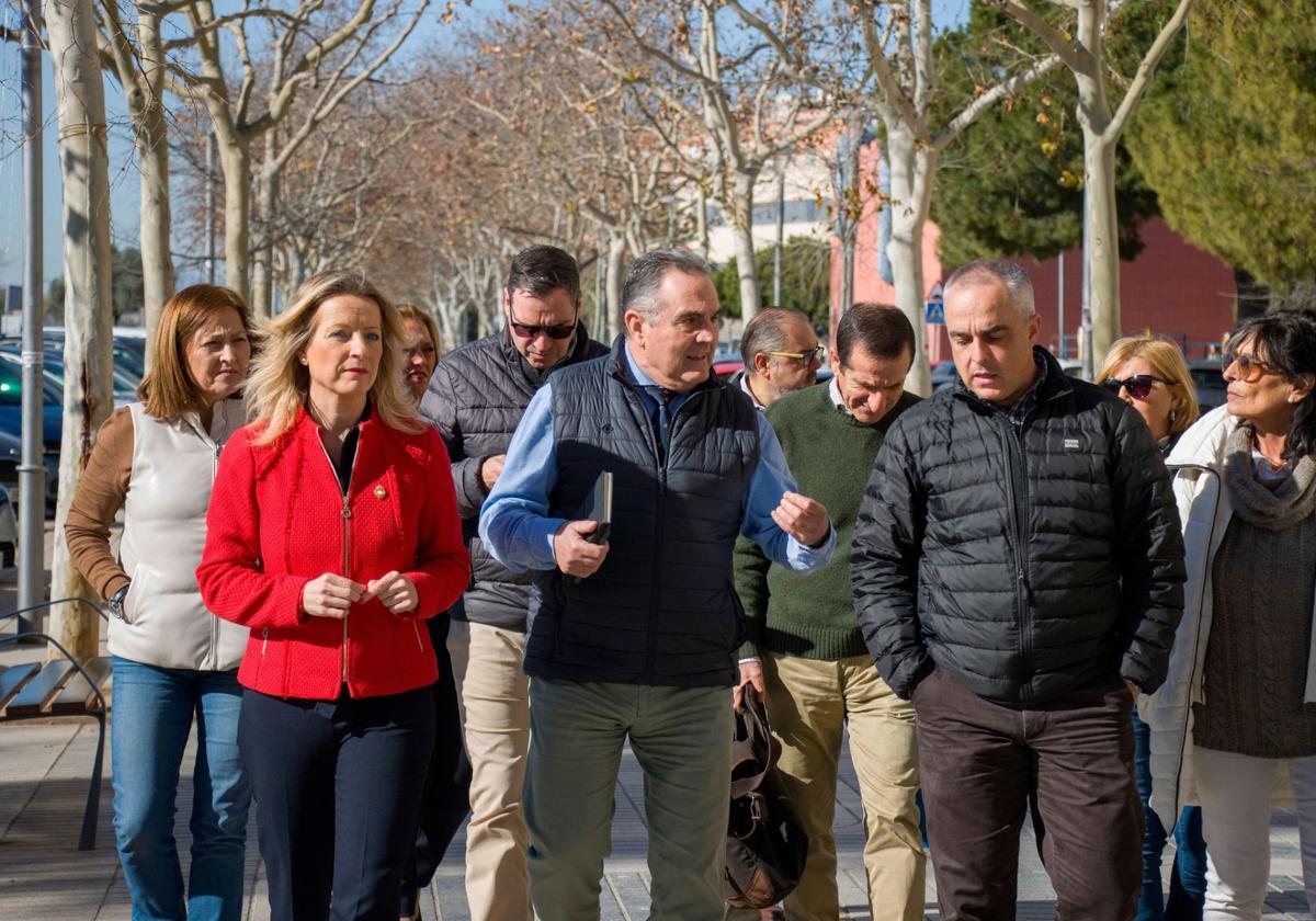 La alcaldesa Bartual y Gan Pampols, este miércoles en Xirivella.