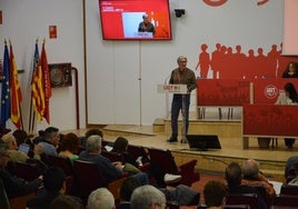 Calero, durante su intervención en el comité.