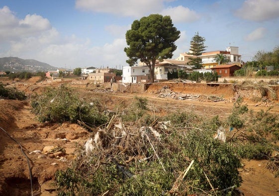 Zona devastada por la dana en el municipio de Torrent.