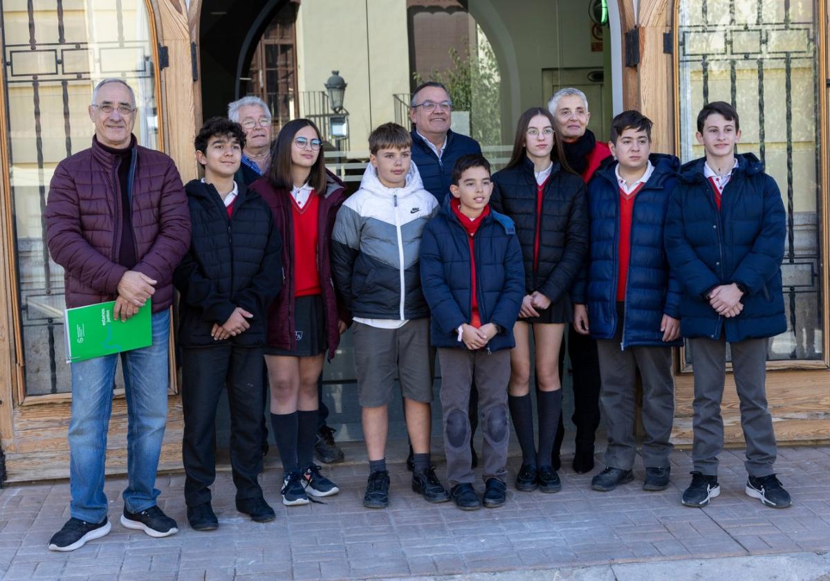 Alumnos de EPLA que participaron en el acto.